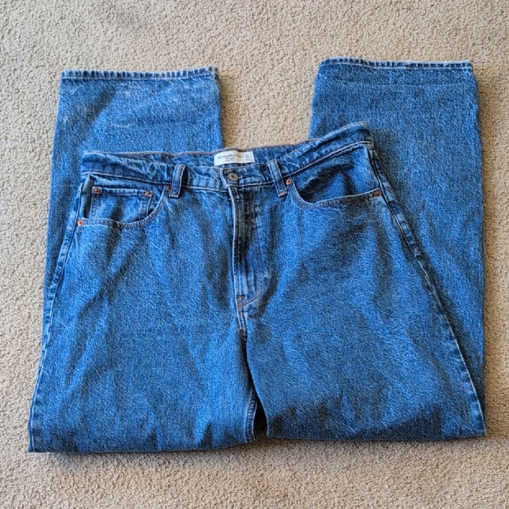 Abercrombie & Fitch High-Rise Blue Denim Jeans